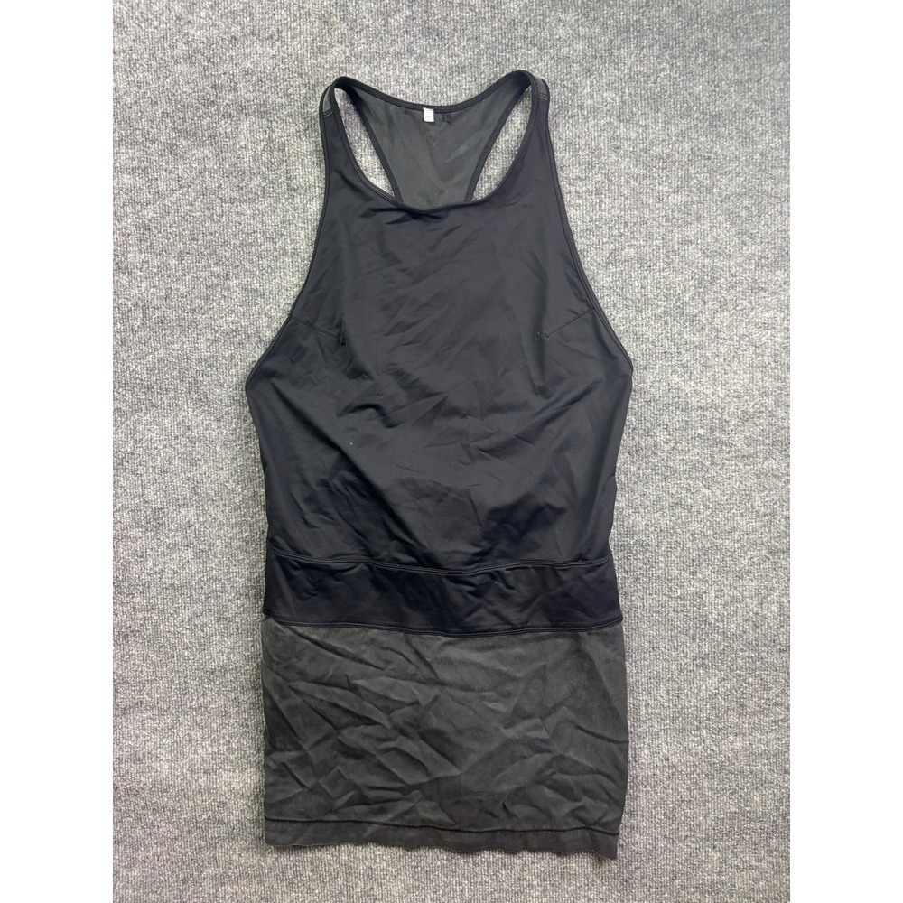 Lululemon Tank Top‎ Dress Womens 6 Black High Neck Racerback Built-in Bra